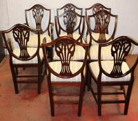 1960's Mahogany Set 8 Wheatcheaf Style Dining chairs. Pop out Seats (3 of 3) 1960's Mahogany Set 8 Wheatcheaf Style Dining chairs. Pop out Seats (3 of 3)
