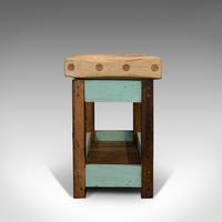 Antique Butcher's Chopping Block, Beech, Teak, Work Bench, Kitchen Island, Table (7 of 11) Antique Butcher's Chopping Block, Beech, Teak, Work Bench, Kitchen Island, Table (7 of 11)
