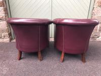 Pair of Antique Leather Gentleman's Club Armchairs (7 of 8) Pair of Antique Leather Gentleman's Club Armchairs (7 of 8)