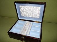 Inlaid Rosewood Jewellery Box + Tray c.1845 (12 of 12) Inlaid Rosewood Jewellery Box + Tray c.1845 (12 of 12)