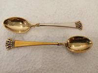Set of Six Danish Enamel & Silver Gilt Spoons (3 of 7) Set of Six Danish Enamel & Silver Gilt Spoons (3 of 7)