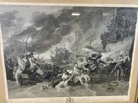 Early Engraving of The Battle at La Hogue (2 of 8) Early Engraving of The Battle at La Hogue (2 of 8)
