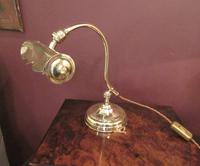 Antique Edwardian Polished Brass Adjustable Desk Lamp (3 of 6) Antique Edwardian Polished Brass Adjustable Desk Lamp (3 of 6)