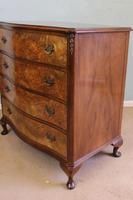 Antique Burr Walnut Shaped Front Chest of Drawers (4 of 7) Antique Burr Walnut Shaped Front Chest of Drawers (4 of 7)