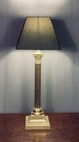 Tall 1920s brass corinthian column table lamp (6 of 8) Tall 1920s brass corinthian column table lamp (6 of 8)
