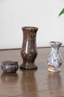 Rare Marble Vases with Lidded Pot (3 of 6) Rare Marble Vases with Lidded Pot (3 of 6)