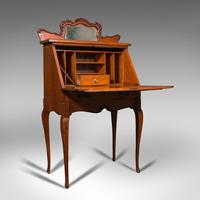 Small Antique Ladies Writing Desk, French, Oak, Bureau, Mirror, Victorian c.1900 (2 of 12) Small Antique Ladies Writing Desk, French, Oak, Bureau, Mirror, Victorian c.1900 (2 of 12)