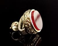 Antique Victorian 9ct Gold Carnelian Seal Fob (11 of 13) Antique Victorian 9ct Gold Carnelian Seal Fob (11 of 13)