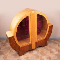 Walnut and Maple Art Deco Display Cabinet (6 of 9) Walnut and Maple Art Deco Display Cabinet (6 of 9)