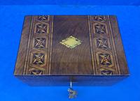 Victorian Mahogany Box with Tunbridge Ware Bands (9 of 15) Victorian Mahogany Box with Tunbridge Ware Bands (9 of 15)