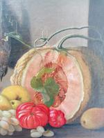 19th Century Still Life with Grapes, Pumpkin, Tomatoes Oil on Canvas (6 of 12) 19th Century Still Life with Grapes, Pumpkin, Tomatoes Oil on Canvas (6 of 12)