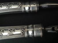 Pair of Antique Victorian Silver Serving Forks - 1873 (5 of 8) Pair of Antique Victorian Silver Serving Forks - 1873 (5 of 8)