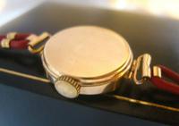 9ct Gold Ladies Wrist Watch 1934 Swiss 15 Jewel Porcelain Dial Red 12 FWO (10 of 12) 9ct Gold Ladies Wrist Watch 1934 Swiss 15 Jewel Porcelain Dial Red 12 FWO (10 of 12)
