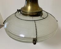 Original Holophane Flying Saucer Glass Pendant Light (4 of 11) Original Holophane Flying Saucer Glass Pendant Light (4 of 11)