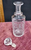 Victorian Etched Crystal Cloves Decanter (4 of 7) Victorian Etched Crystal Cloves Decanter (4 of 7)