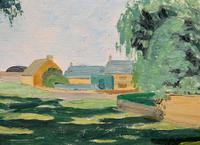 Exquisite Original Early 20th Century Impressionist Farmland Landscape Oil Painting (9 of 12) Exquisite Original Early 20th Century Impressionist Farmland Landscape Oil Painting (9 of 12)
