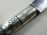 Rare Victorian Coburg Pattern Sterling Silver Antique Large 10½" Table/dinner Knife, Chawner & Co, Sheffield Cutlery (4 of 10) Rare Victorian Coburg Pattern Sterling Silver Antique Large 10½" Table/dinner Knife, Chawner & Co, Sheffield Cutlery (4 of 10)