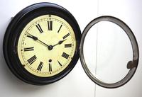 Rare W&H 7 Inch Dial Wall Clock Ebonised Case Dial Clock Station Clock (7 of 12) Rare W&H 7 Inch Dial Wall Clock Ebonised Case Dial Clock Station Clock (7 of 12)