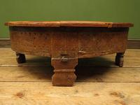 Antique Carved Indian Chakki Table Coffee Table with Lid (7 of 14) Antique Carved Indian Chakki Table Coffee Table with Lid (7 of 14)
