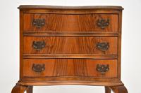 Antique Figured Walnut Side Table with 3 Drawers (3 of 7) Antique Figured Walnut Side Table with 3 Drawers (3 of 7)