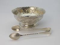 Victorian Silver Sugar Bowl & Tongs (2 of 8) Victorian Silver Sugar Bowl & Tongs (2 of 8)