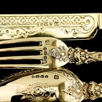 Antique Victorian Solid Silver Gilt Traveling / Christening Cutlery Set - Martin Hall & Co. 1872 (18 of 22) Antique Victorian Solid Silver Gilt Traveling / Christening Cutlery Set - Martin Hall & Co. 1872 (18 of 22)