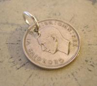 Vintage Pocket Watch Chain Fob 1950 Lucky Silver Sixpence Old 6d Coin Fob (2 of 8) Vintage Pocket Watch Chain Fob 1950 Lucky Silver Sixpence Old 6d Coin Fob (2 of 8)