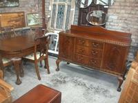 7 Piece Carved Mahogany Ball & Law Dining Set (2 of 9) 7 Piece Carved Mahogany Ball & Law Dining Set (2 of 9)