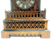 Rare Gallery Cuckoo Mantel Clock – German Black Forest Carved Bracket Clock (12 of 13) Rare Gallery Cuckoo Mantel Clock – German Black Forest Carved Bracket Clock (12 of 13)
