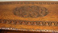 Antique Carved Oak Monks Bench Hall Seat Settle (11 of 11) Antique Carved Oak Monks Bench Hall Seat Settle (11 of 11)