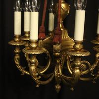 French 19th Century Gilded Bronze 8 Light Antique Chandelier (4 of 10) French 19th Century Gilded Bronze 8 Light Antique Chandelier (4 of 10)