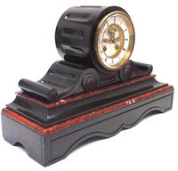 Great French Slate Mantel Clock Drum Case 8 Day Striking Mantle Clock (8 of 11) Great French Slate Mantel Clock Drum Case 8 Day Striking Mantle Clock (8 of 11)