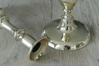 Pair Victorian Brass Candlesticks c.1850-1870 Round Base with Pushers 8.75 Inch (3 of 5) Pair Victorian Brass Candlesticks c.1850-1870 Round Base with Pushers 8.75 Inch (3 of 5)
