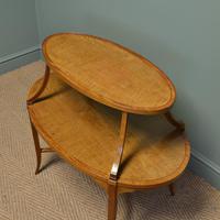 Quality Victorian Satinwood Two Tier Lamp Table (5 of 7) Quality Victorian Satinwood Two Tier Lamp Table (5 of 7)