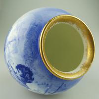 A Royal Doulton Art Pottery Flow Blue Blue Children Vase C.1912-30 (4 of 5) A Royal Doulton Art Pottery Flow Blue Blue Children Vase C.1912-30 (4 of 5)