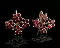 Antique Victorian Bohemian Garnet Flower Earrings, 9ct Gold (3 of 11) Antique Victorian Bohemian Garnet Flower Earrings, 9ct Gold (3 of 11)
