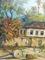 Large oil on canvas tropical sunshine view Brazilian artist Chediac (8 of 10) Large oil on canvas tropical sunshine view Brazilian artist Chediac (8 of 10)