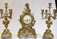 French Antique Gilt Clock Set - Cherub Garniture (11 of 14) French Antique Gilt Clock Set - Cherub Garniture (11 of 14)