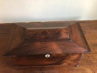 Large Rosewood William IV Sarcophagus Style English Tea Caddy (2 of 6) Large Rosewood William IV Sarcophagus Style English Tea Caddy (2 of 6)