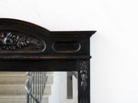 Late 19th Century French "Ebonised" Overmantel Mirror (4 of 4) Late 19th Century French "Ebonised" Overmantel Mirror (4 of 4)
