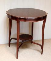 Inlaid Mahogany Circular Table (12 of 12) Inlaid Mahogany Circular Table (12 of 12)