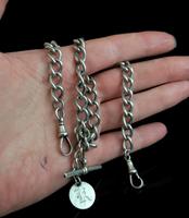 Antique Silver Double Albert Chain, Victorian (14 of 14) Antique Silver Double Albert Chain, Victorian (14 of 14)