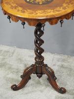 Marquetry Inlaid Walnut Wine Table (7 of 10) Marquetry Inlaid Walnut Wine Table (7 of 10)