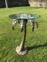 Bronze Glass Top Palm Tree Table (5 of 6) Bronze Glass Top Palm Tree Table (5 of 6)