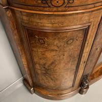 English burr walnut Credenza with Carrara marble top (2 of 10) English burr walnut Credenza with Carrara marble top (2 of 10)