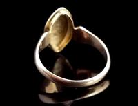 Antique Navette Mourning Ring, Black Enamel & Pearl, Ivy Leaf, 9ct Gold (3 of 10) Antique Navette Mourning Ring, Black Enamel & Pearl, Ivy Leaf, 9ct Gold (3 of 10)
