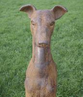 Pair of Large Outdoor Weathered Cast Iron Greyhound Dogs (2 of 9) Pair of Large Outdoor Weathered Cast Iron Greyhound Dogs (2 of 9)