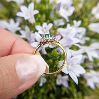 Vintage 18ct Gold Emerald & Diamond Cluster Ring (5 of 11) Vintage 18ct Gold Emerald & Diamond Cluster Ring (5 of 11)