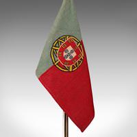 Antique Diplomat's Desk Flag, Continental, Brass, Portuguese, Circa 1920 (6 of 10) Antique Diplomat's Desk Flag, Continental, Brass, Portuguese, Circa 1920 (6 of 10)