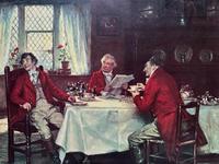 ''The Huntsmen Meet'' Wonderful Large Vintage 18th Century Style Print on Board Picture (7 of 12) ''The Huntsmen Meet'' Wonderful Large Vintage 18th Century Style Print on Board Picture (7 of 12)